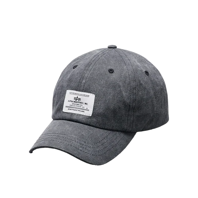 Кепка Alpha Industries Battlewash Cap Black