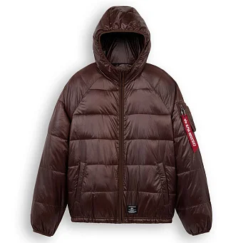 Мужская куртка Alpha Industries Laughlin Ultralight Hooded Puffer Cocoa