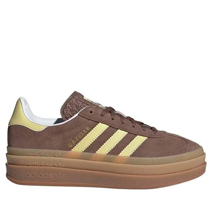 Кроссовки женские adidas Originals Gazelle Bold Earth Strata/Powder Yellow/Cloud White