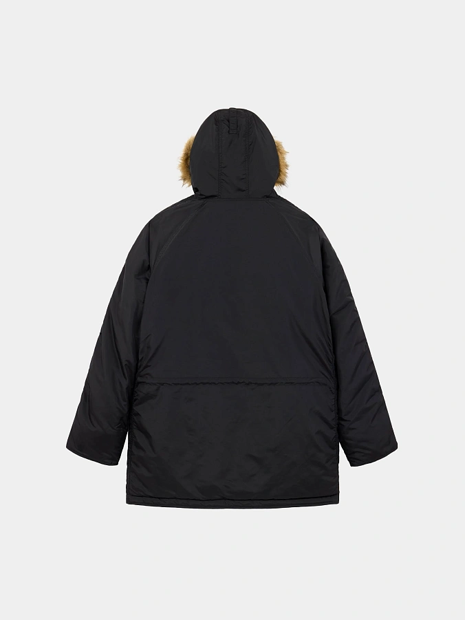 Мужская куртка парка Alpha Industries N-3B Logo Oxford Parka Black