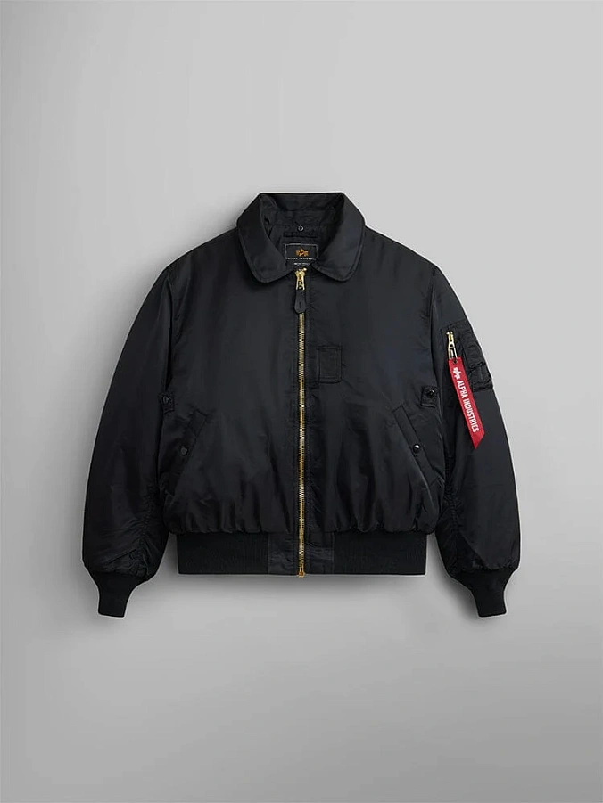 Куртка бомбер мужская Alpha Industries B-15 Heritage Black