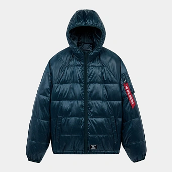 Мужская куртка Alpha Industries Laughlin Ultralight Hooded Puffer Midnight Teal