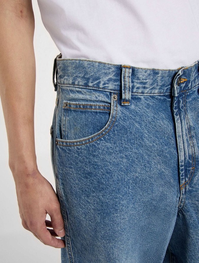 Джинсы мужские Dickies Loose Wave Denim Rinsed Blue W/ Fade